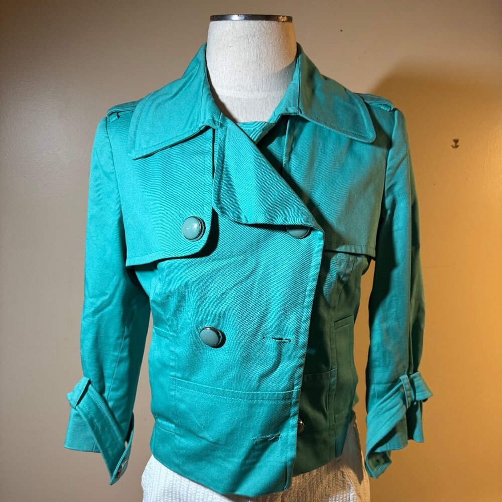 MONSOON FUSION | Teal Double-breasted Jacket
